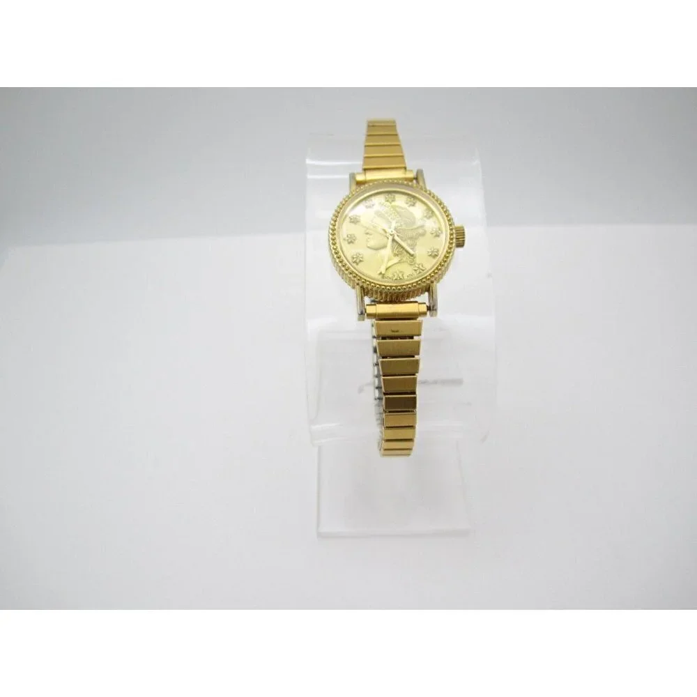 Vtg Women Liberty 1891 Hand Wind Analog 26mm Dial Causal Round Watch (G296)
